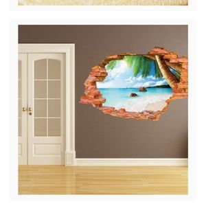 Beach Scene Wall Mural Sticker
